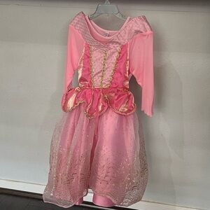 Pink Princess Kids Costume Aurora Look Size Small or 6 - 7